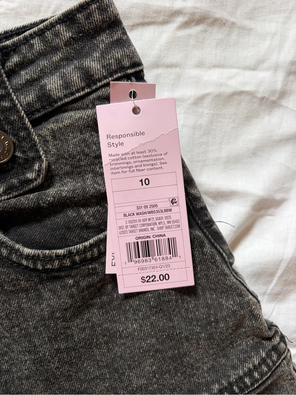 Denim Fit & Flare Mini Skirt - Picture 8 of 8